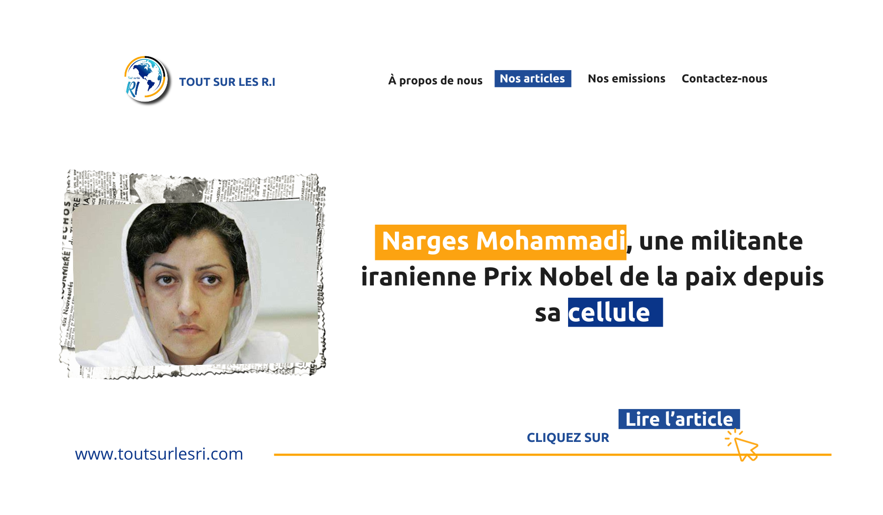 Narges Mohammadi, Une Militante Iranienne Prix Nobel De La Paix Depuis ...